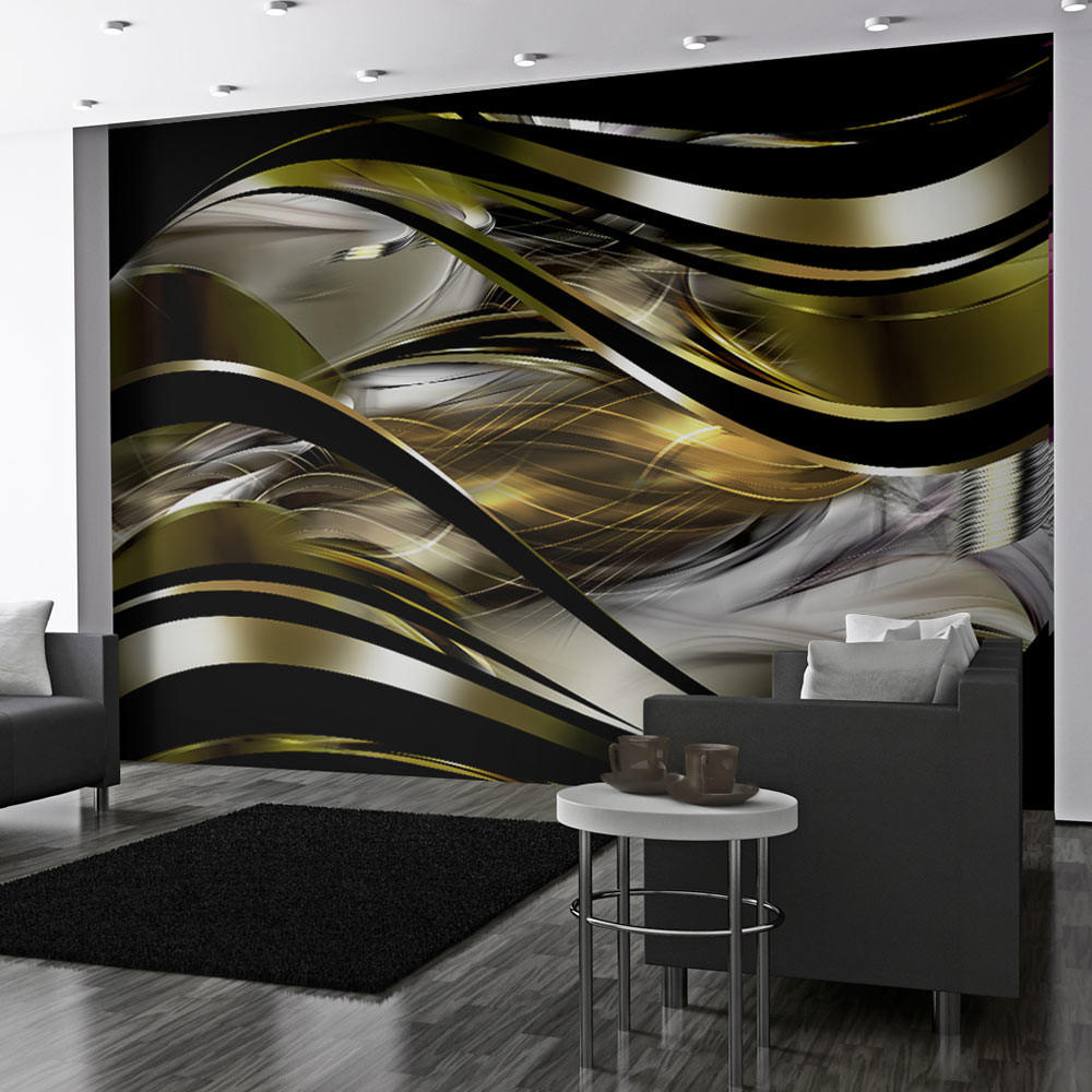 SELBSTKLEBENDE FOTOTAPETE 441/315 cm - Gelb/Schwarz, Kunststoff/Textil (441/1cm) - KUNSTLOFT