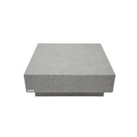 COUCHTISCH TEVERE aus GF-Beton Quadratisch, Wetterbeständig, 102x102x36 cm - Grau, Naturmaterialien (102/102/36cm) - Elementi