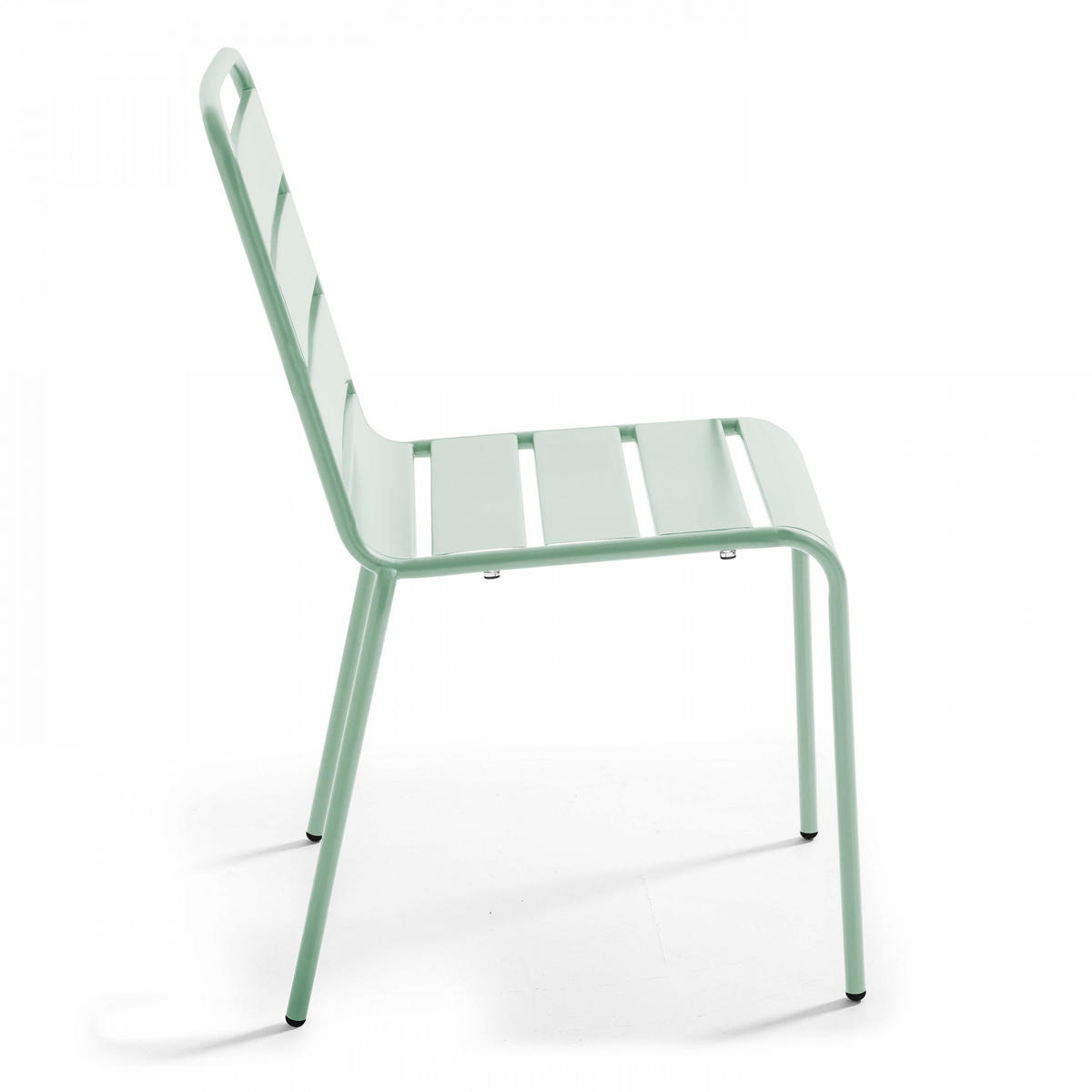GARTENSTUHL, Salbeigrünen - Hellgrün, Metall (42/83/53cm) - Oviala