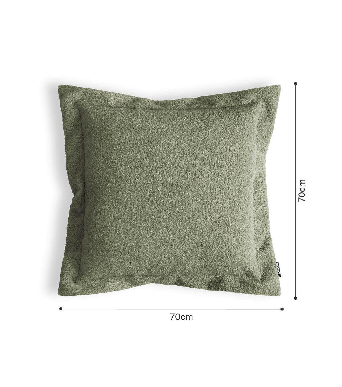 SOFAKISSEN Laze - Grün, Textil (70/8cm) - Mokebo
