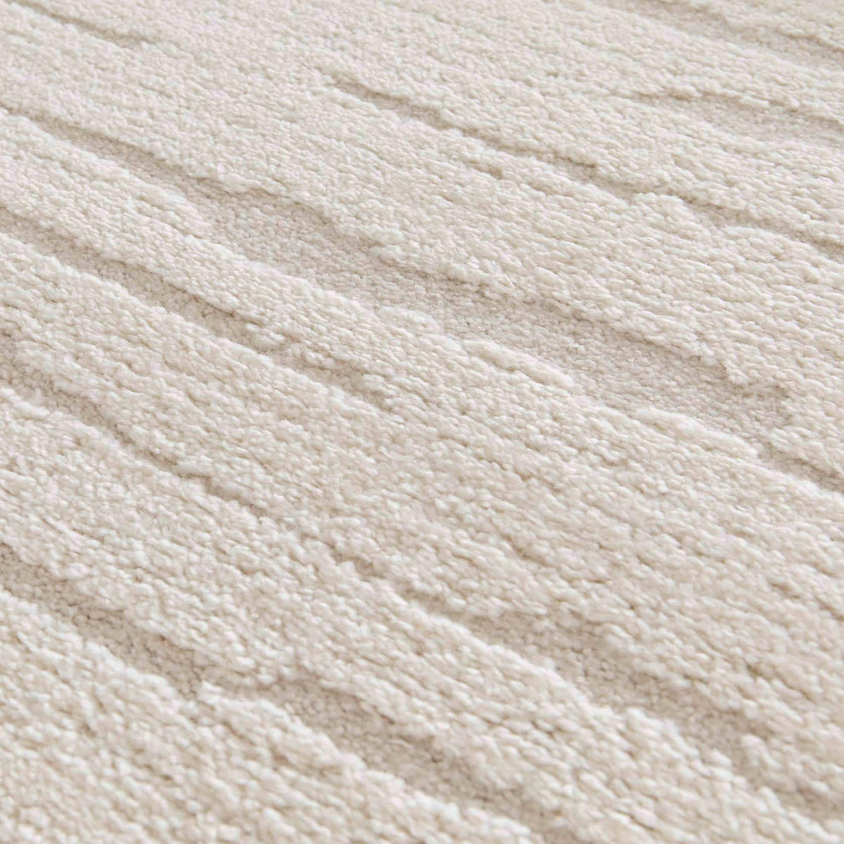 TEPPICH, Weiß - Weiß, Textil (120/170cm) - Oviala