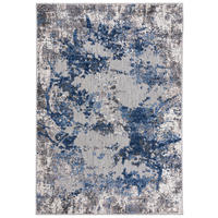 TEPPICH In-Outdoor Bunte Abstrakt - Kurzflor Rechteckig - 80 x 150 cm - Blau, Textil (80/150cm) - Mazovia