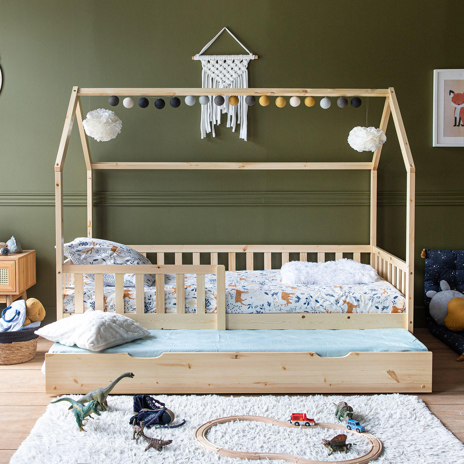 KINDERBETT Marceau Holz 190/90 cm - Braun, Holz - Happy Garden