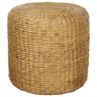POUF Naturfarben Bichir - Naturfarben, Naturmaterialen (40/40/40cm) - Beliani