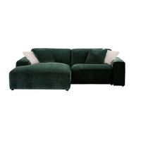 SOFA - 4 Personen - samt - tannengrün Tirono - Waldgrün, Kunststoff/Textil (254/80/161cm) - Vente-Unique