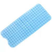 DUSCHMATTE – 40 x 70 cm – Blau – Rutschfest - Blau, Kunststoff (41/7cm)
