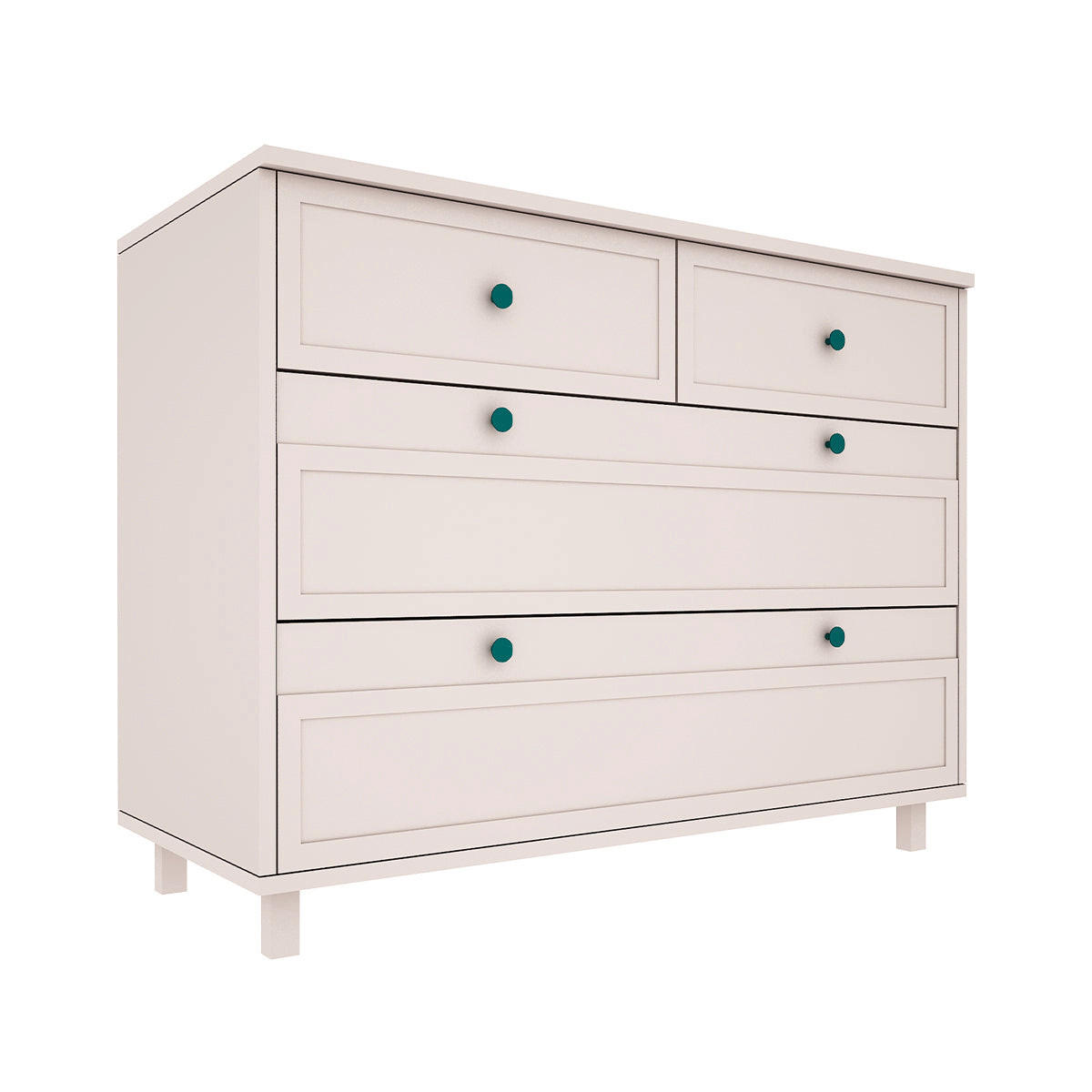 DJEČJA KOMODA Gabriel bež - bež, drvni materijal (117/92/50cm) - Petits-meubles
