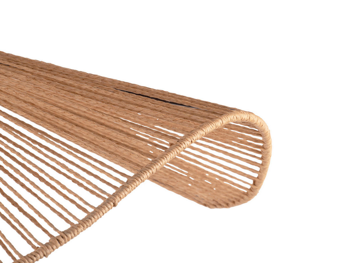HANGELAMPE Sombra 80/80/19 cm - Naturfarben, Naturmaterialien (80/80/19cm) - Leitmotiv