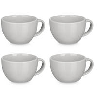 SUPPENSCHALEN 4er Set 480 ml - Grau, Keramik (15.5cm) - Vessia