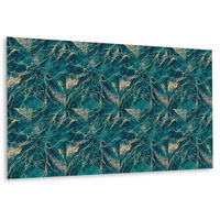 WANDPANEEL 100 x 50 cm Grüner Malachit - Dunkelgrün/Grün, Textil (100/1.6/50cm) - TULUP