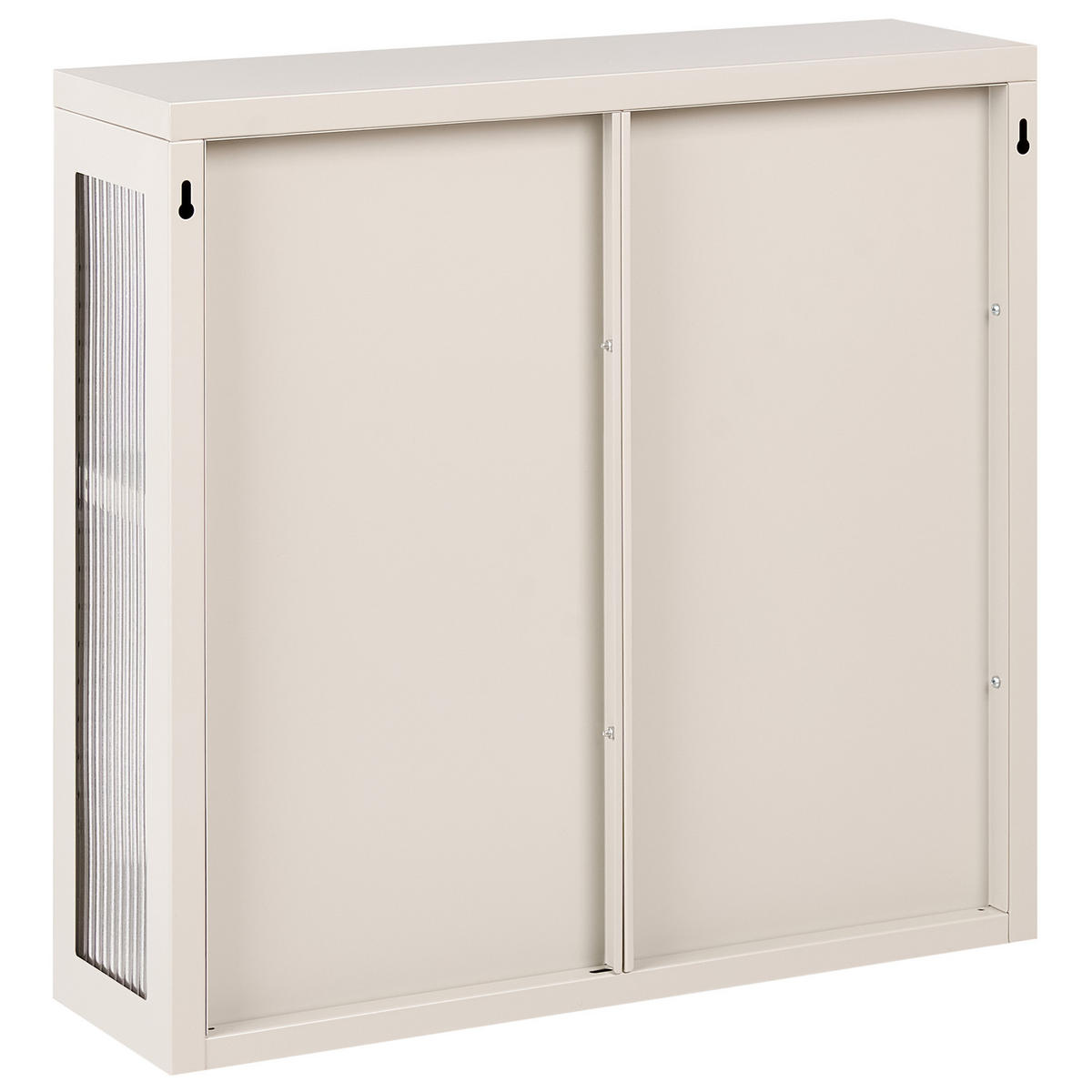 WANDSCHRANK 60 cm Metall Beige Harlyn - Beige, Metall (60/57/18cm) - Beliani