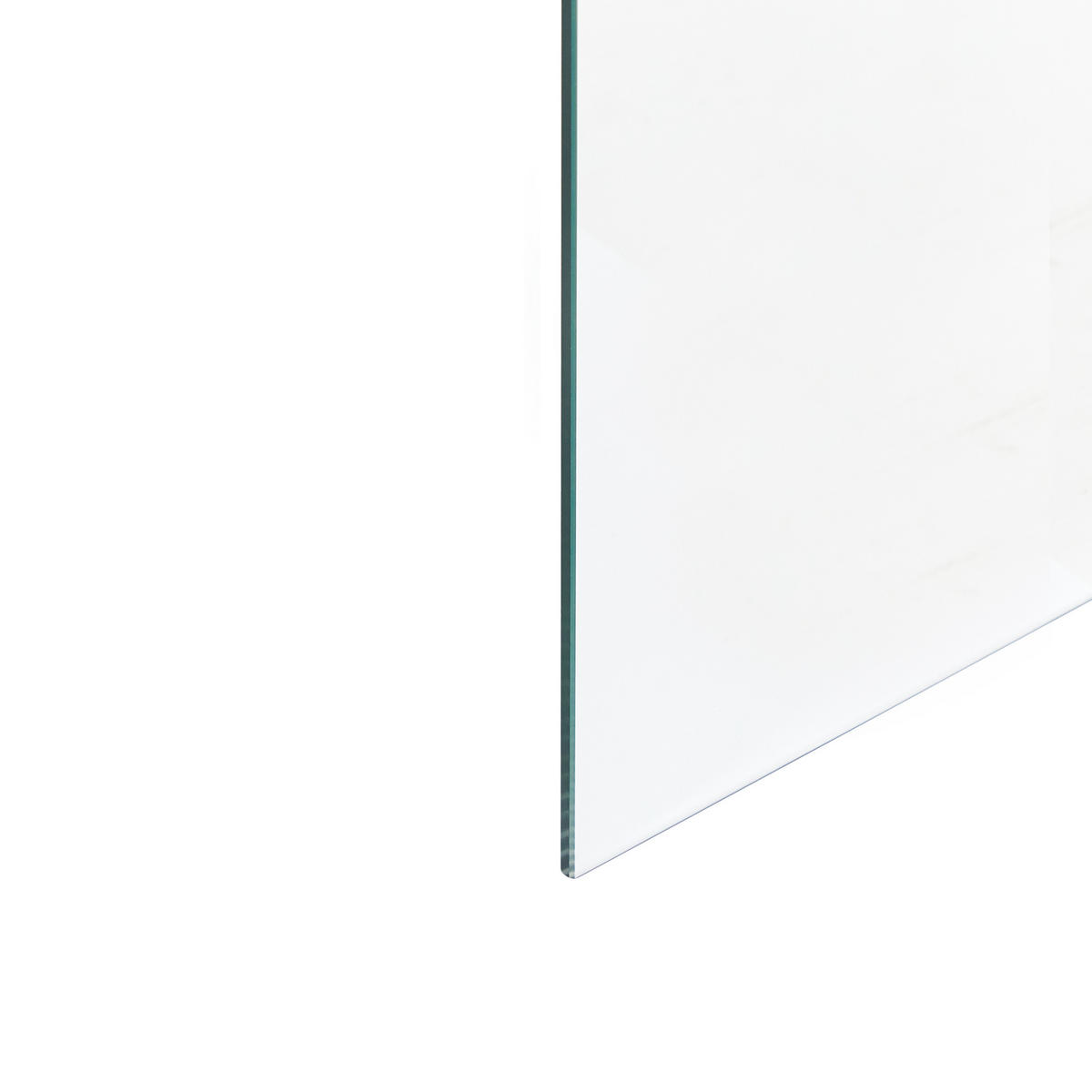 SPRCHOVÁ ZÁSTĚNA 100/190 cm Černá Ahaus - černá/průhledná, sklo (100/190cm) - Beliani