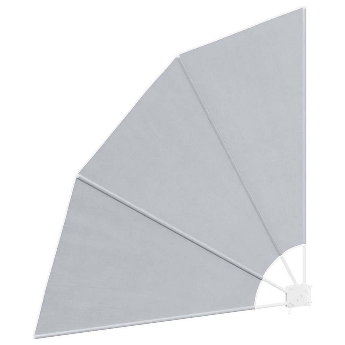 FALTBARER Balkonfächer Grau 140/140 Cm - Grau, Textil (140/140cm) - vidaXL