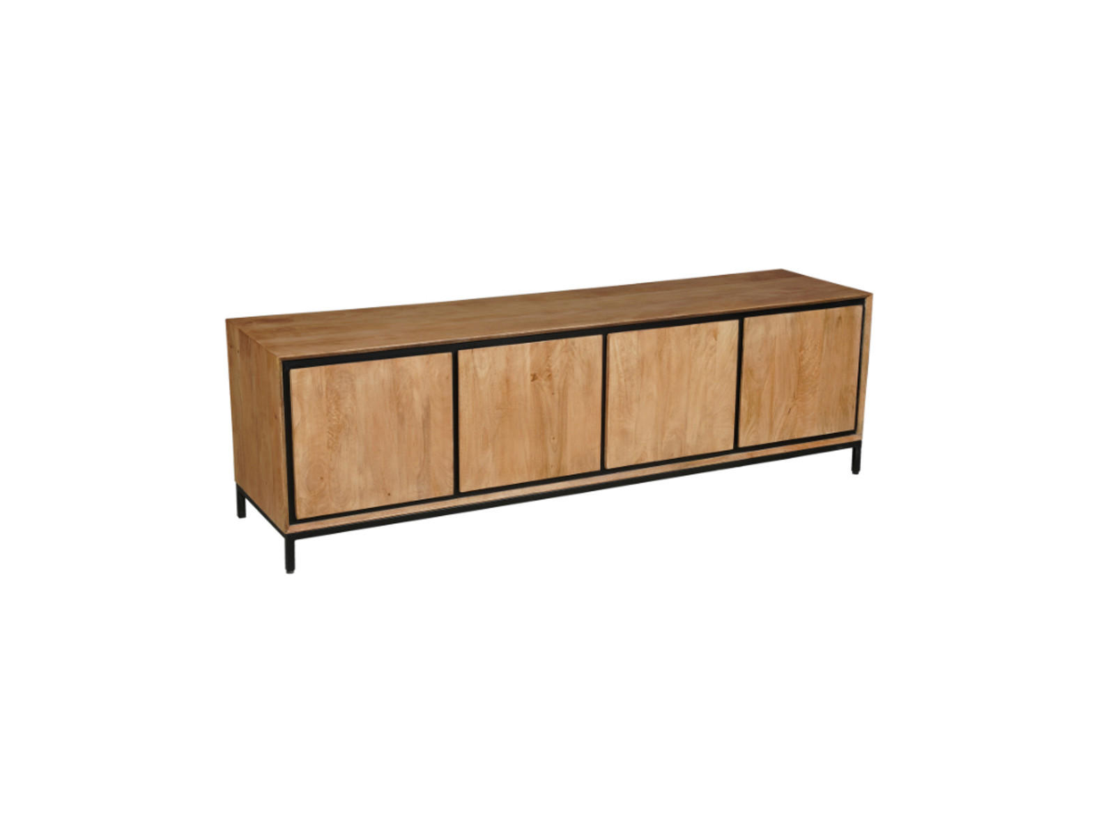 LOWBOARD Hardwood Mangoholz 180 cm / 45 cm Natur - Naturfarben, Holz (180/55/45cm) - Villa Möbel
