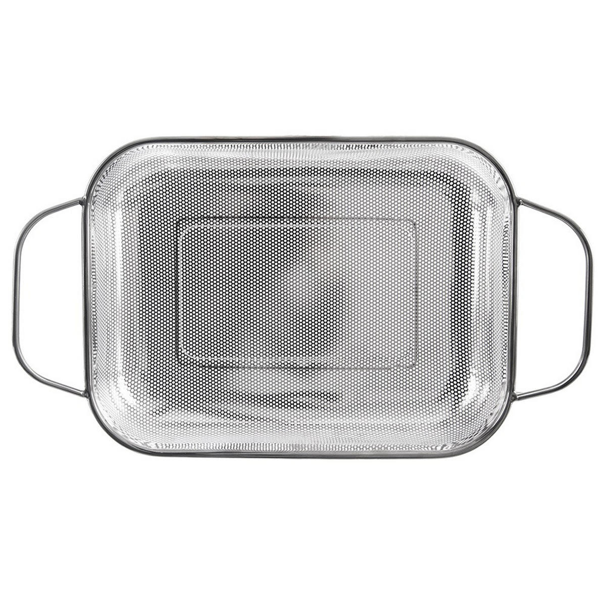 KÜCHENSIEB ANETT Silber 43 x 25 x 9 cm - Silberfarben, Metall (25cm) - Orion 