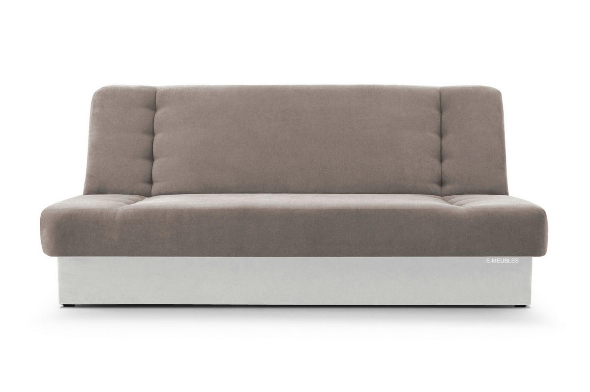 SCHLAFSOFA - Cyprus (Beige + Weiß) - Creme, Holz (192/85/92cm) - Möblo