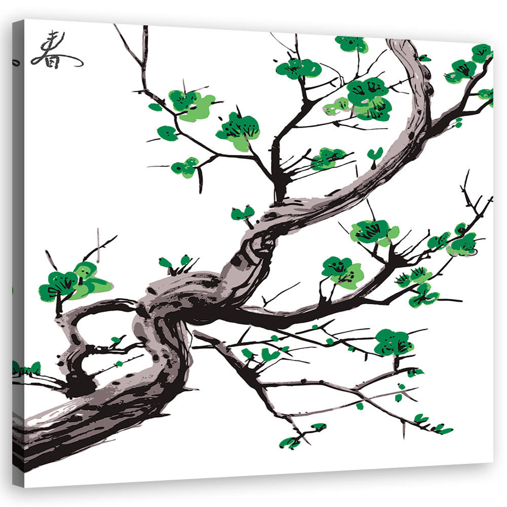 LEINWANDBILD, Natur - Grün 30x30cm - Weiß, Textil (30/30cm) - Feeby