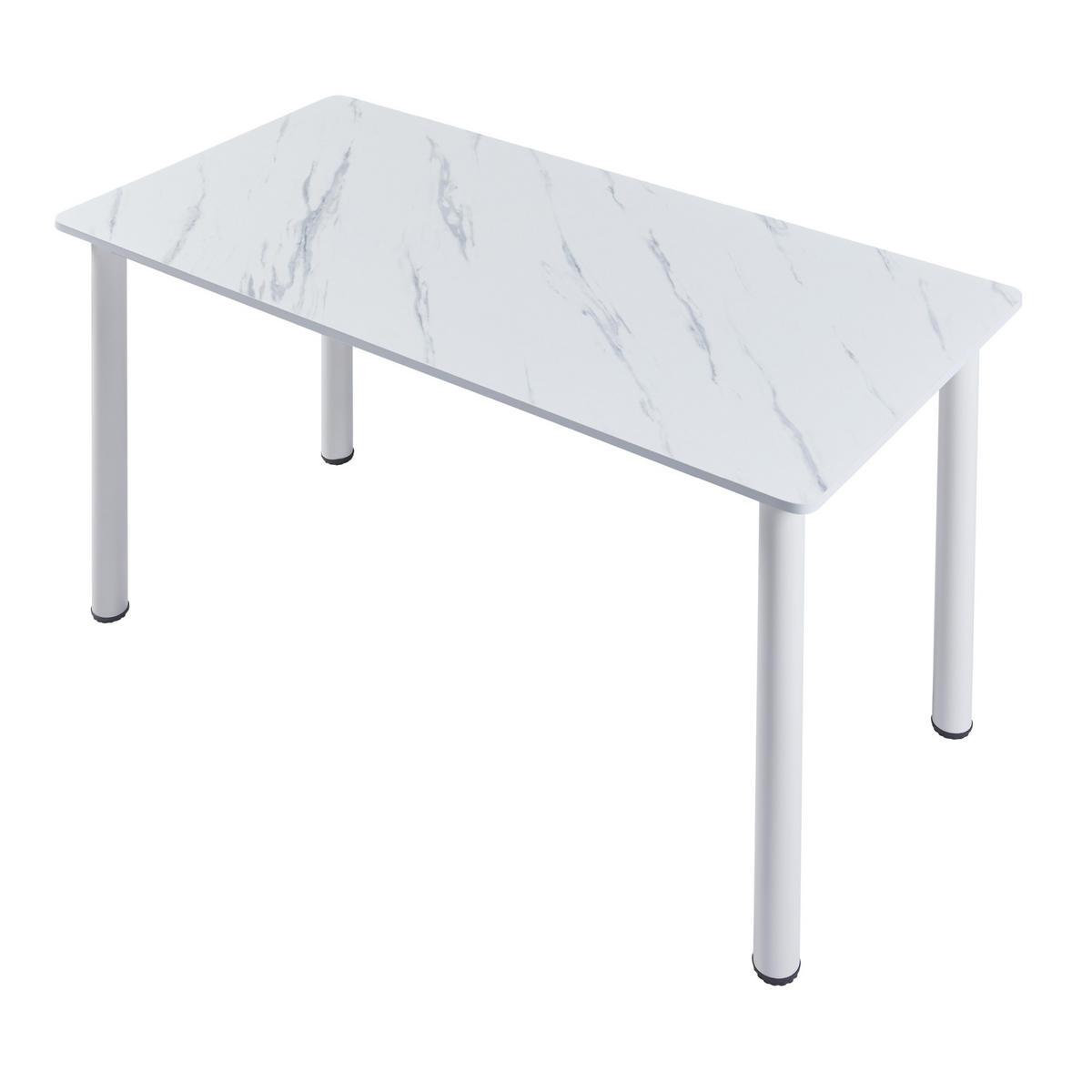 ESSTISCH Tammela - Creme/Weiß, Holzwerkstoff/Metall (120/60/75cm) - [en.casa]