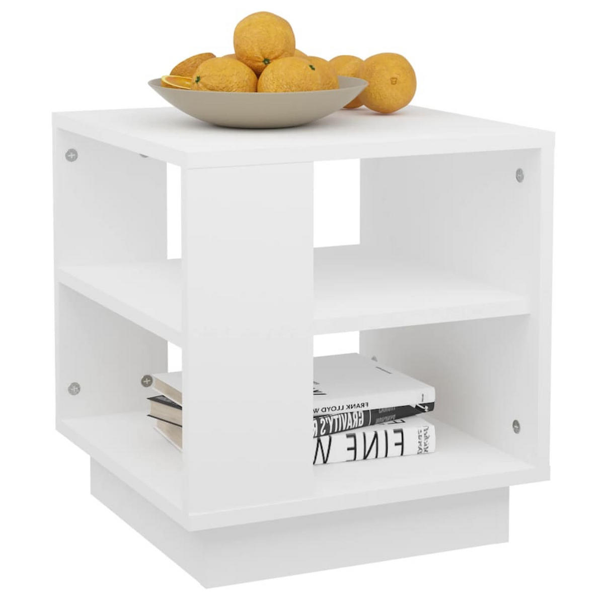 COUCHTISCH Weiß 40x40x43 cm Holzwerkstoff - Weiß, Holzwerkstoff (40/40/43cm) - furnicato