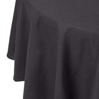 TISCHDECKE schwarz rund 178 cm, 100% Baumwolle - Schwarz, Textil (178/178cm) - Homescapes
