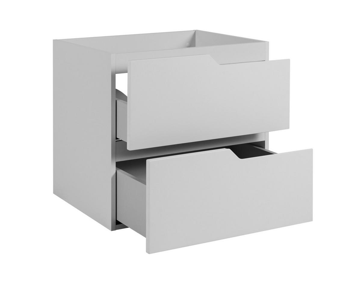 BADEZIMMERSCHRANK: weiß, 60 x 57 x 46 cm - Weiß, Holzwerkstoff (60/57/46cm) - 3XE LIVING