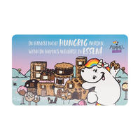 BRETTCHEN Pummel und Friends Du kannst nicht hungrig werden Mehrfarbig 14,5 x 23,5 cm - Multicolor, Kunststoff (14.5/23.5cm) - United Labels