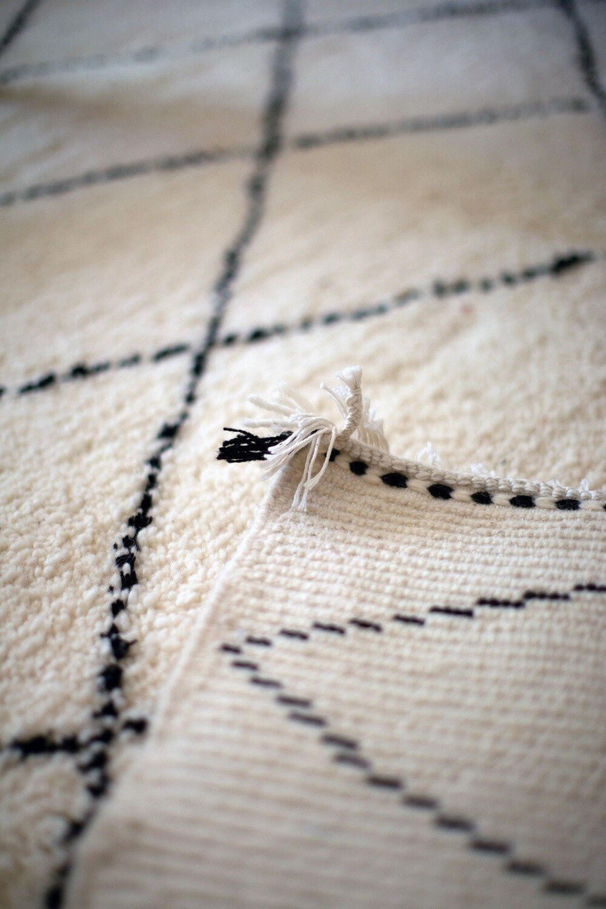 BERBERTEPPICH marokkanisch schwarz weiß Kasbah beige - Beige, Naturmaterialien (250/350cm) - AFK Living