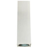 LED AUSSEN-WANDLEUCHTE Edelstahl Silber - Silberfarben, Glas (7.5/30/7.5cm)