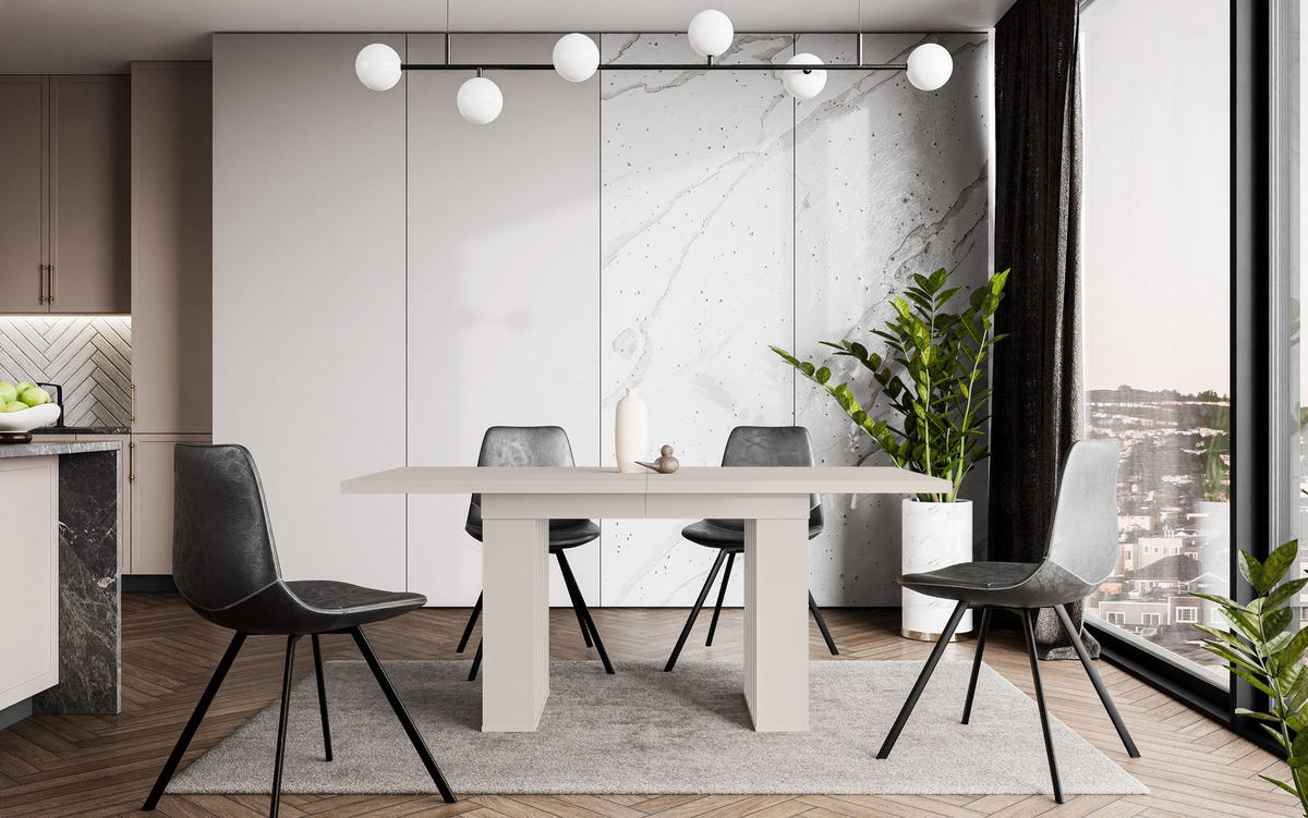 ESSTISCH Ausziehbar 160-240 cm Kaschmir - Kaschmir, Holzwerkstoff (240/80/75cm) - Home Collective