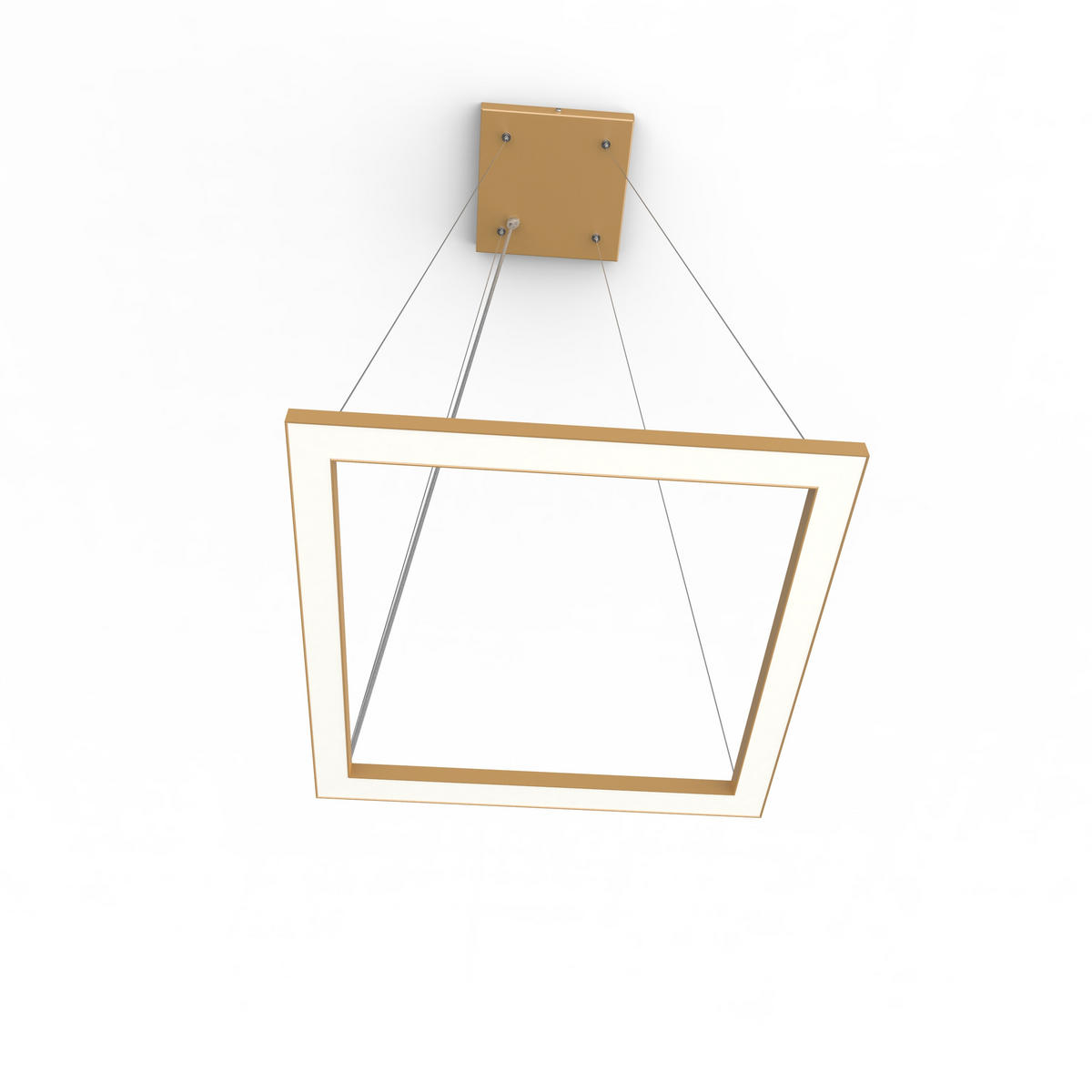 LED-HÄNGELEUCHTE - Goldfarben, Metall (40/40/100cm) - Lumicom