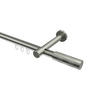 INNENLAUF-GARDINENSTANGEN-SET Prestige Mavell 420 cm (geteilt in 3 x 140 cm), 1-läufig, 20 mm Ø Edelstahl-Optik - Edelstahlfarben/Silberfarben, Metall (420cm) - INTERDECO