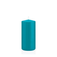 STUMPENKERZEN Azurblau Ø 68 x 150 mm, 12 Stück - Hellblau, Paraffin (7/15cm) - Wiedemann Kerzen