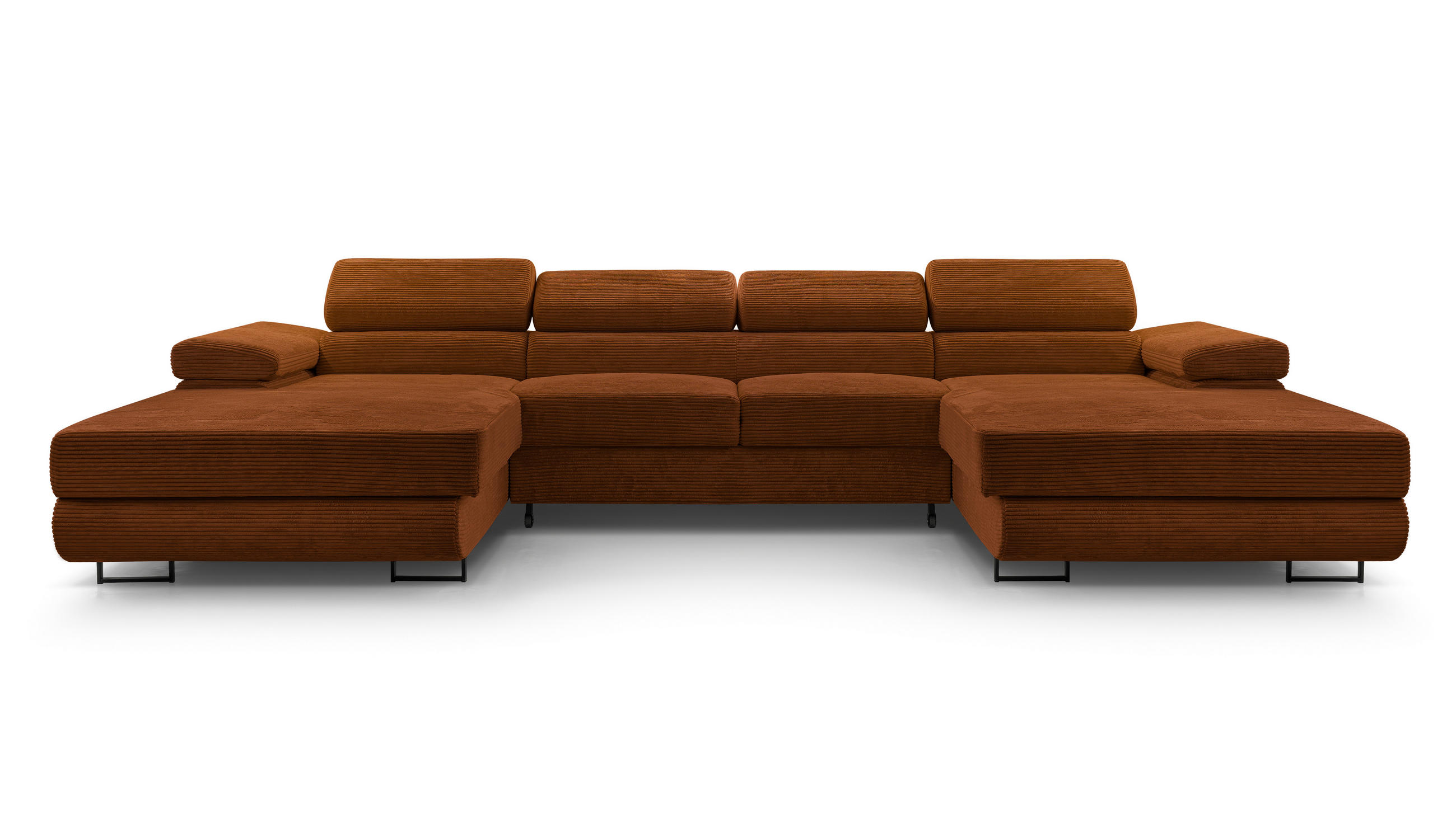 Masseno Wohnlandschaft Orange 352x90x202 cm