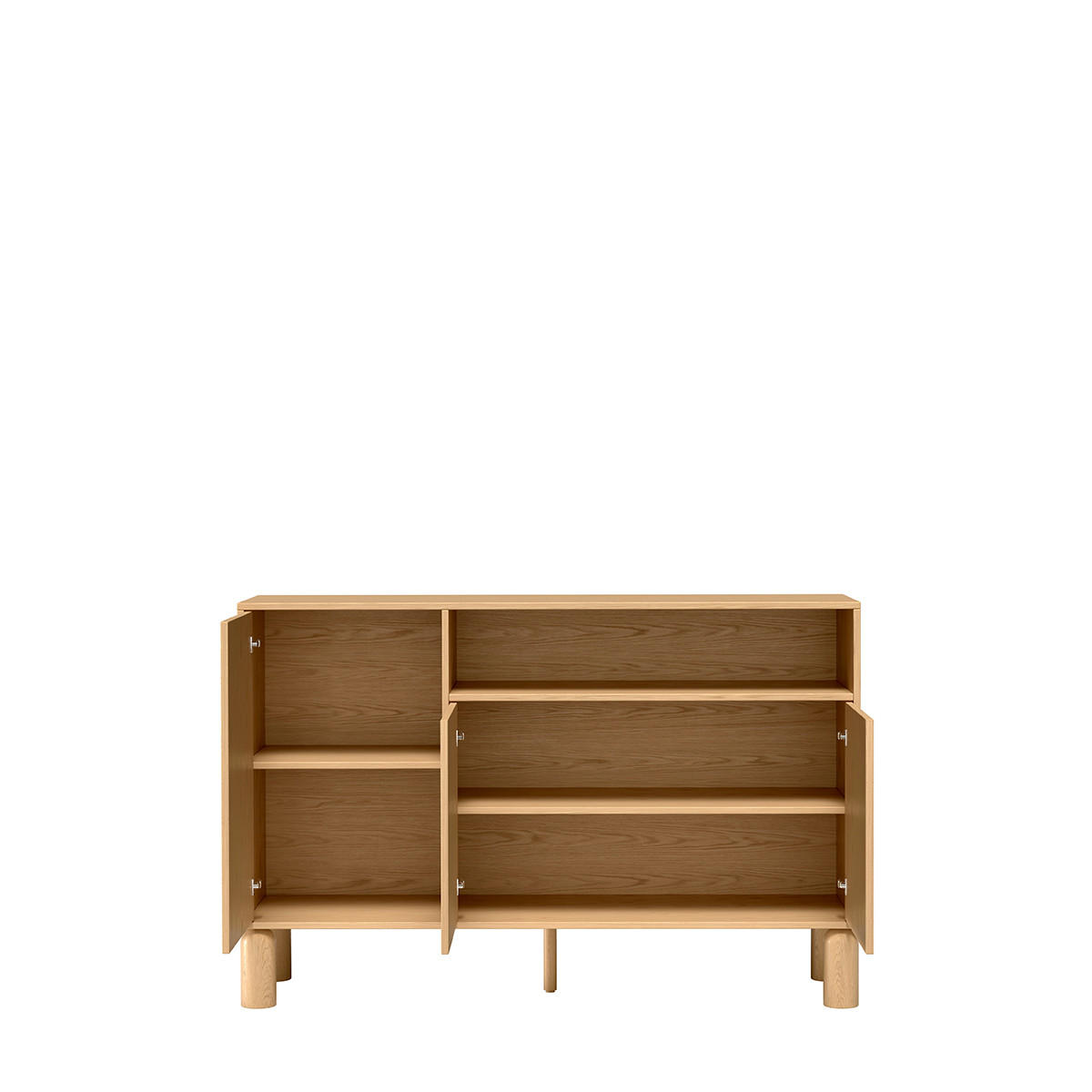 KOMMODE Sanden SN-2 Eichefarben - Eichefarben, Holzwerkstoff (140/91.6/40.6cm)