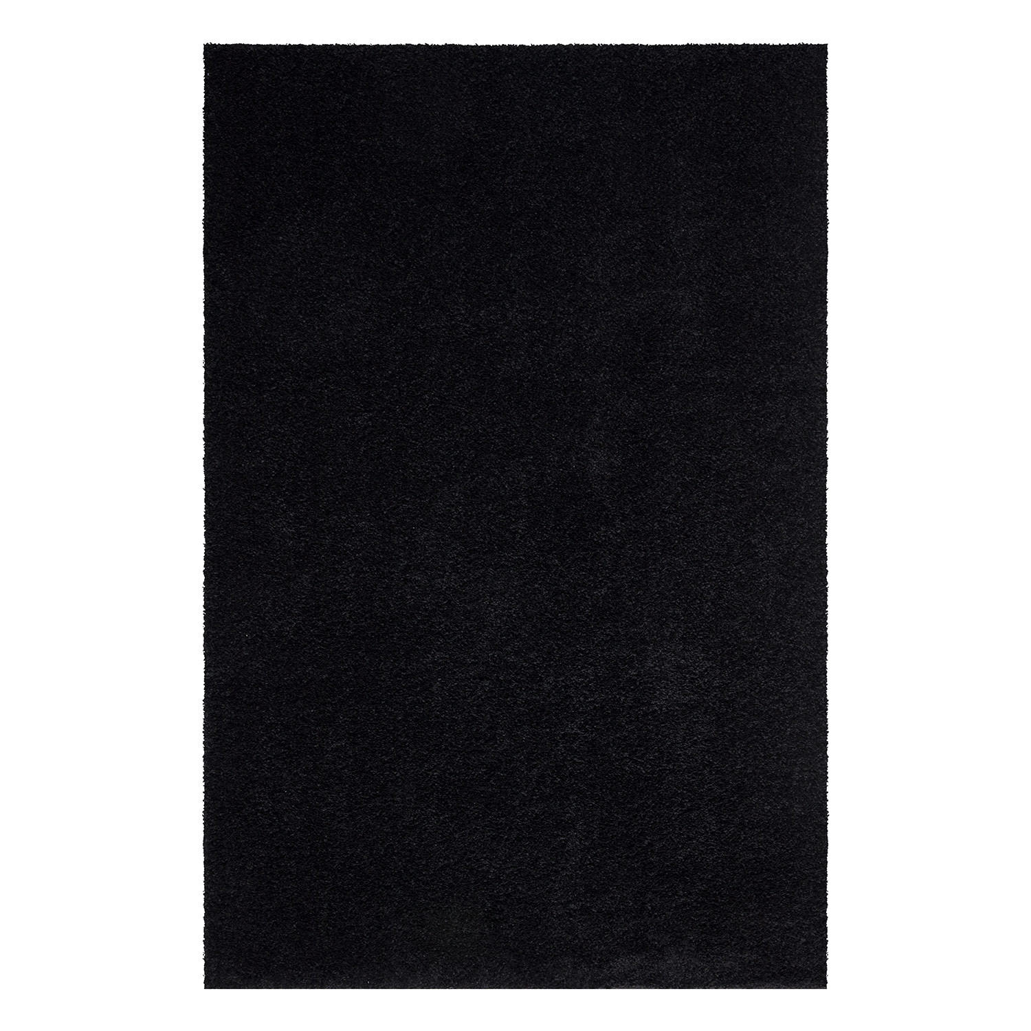 HOCHFLOR-TEPPICH City Shaggy 500 Schwarz 200x200 cm - Schwarz, Textil (200/200cm) - carpet city