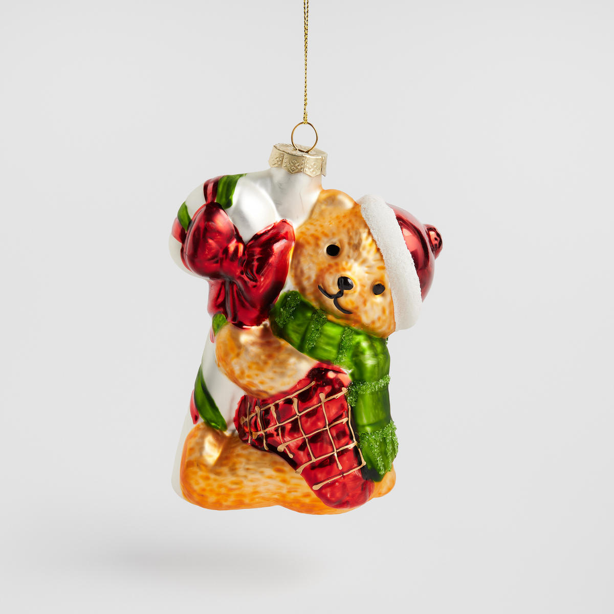 WEIHNACHTSKUGEL Glas BERO, 10x14 cm, Bär, Christbaumkugeln, Weihnachtsdeko Xmas, Christmas Deko - Braun, Glas (10.5/6/14.5cm) - home&you