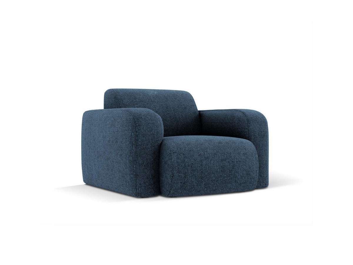 SESSEL Molino aus Chenille-Stoff königsblau - Blau, Textil (95/72/105cm) - Micadoni