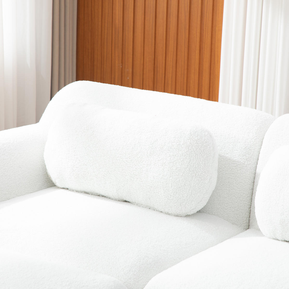 2-SITZER SOFA Chenille Elfenbein - Beige, Textil (189/71/91cm) - WISHDOR