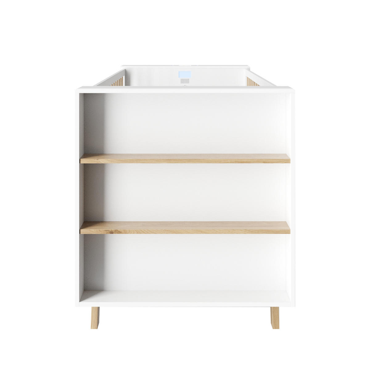 SMARTBETT All in one 70 x 140 cm - Weiß, Holz/Holzwerkstoff (70/140cm) - Roba