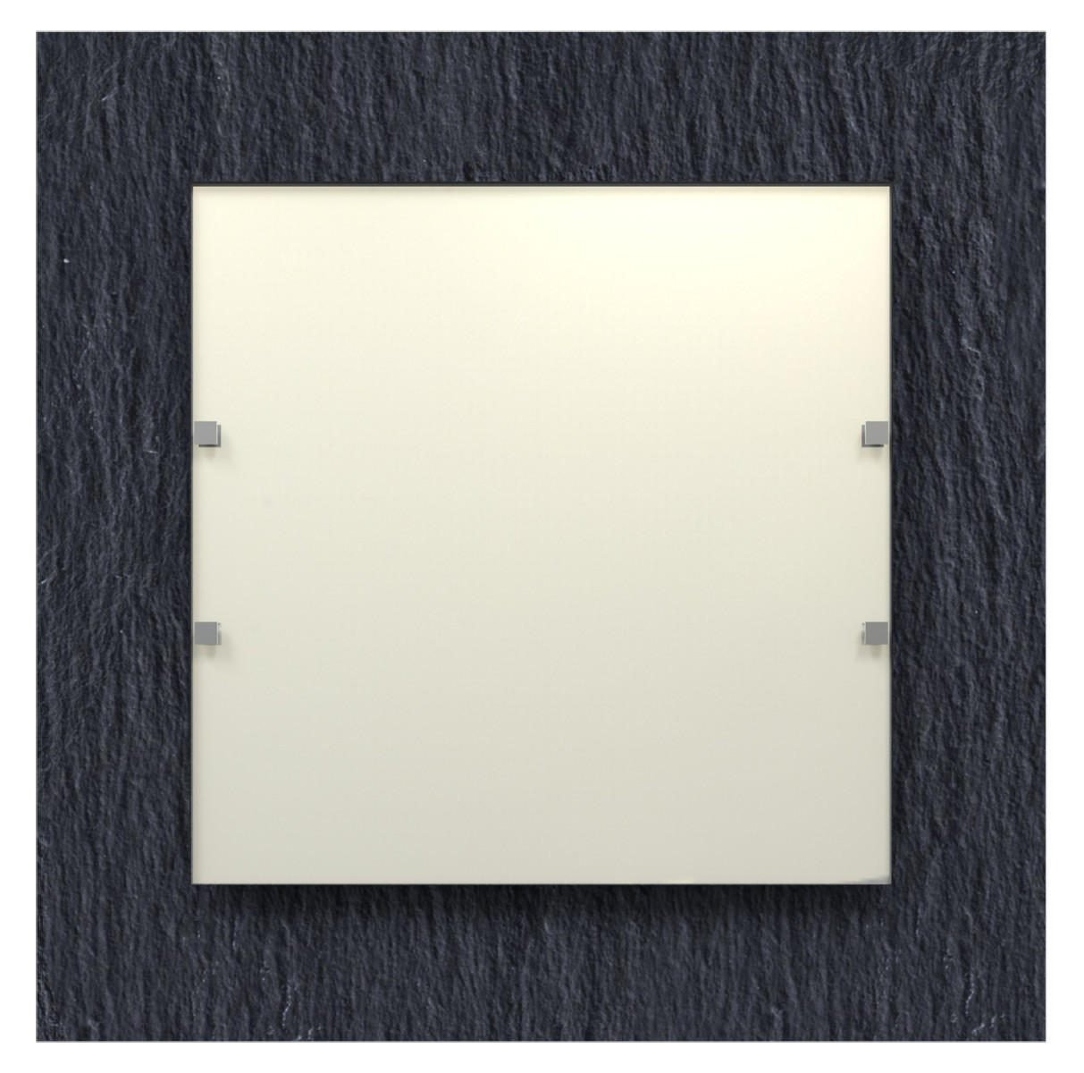 Lumicom Led-Deckenleuchte Schwarz 41x6x41 cm