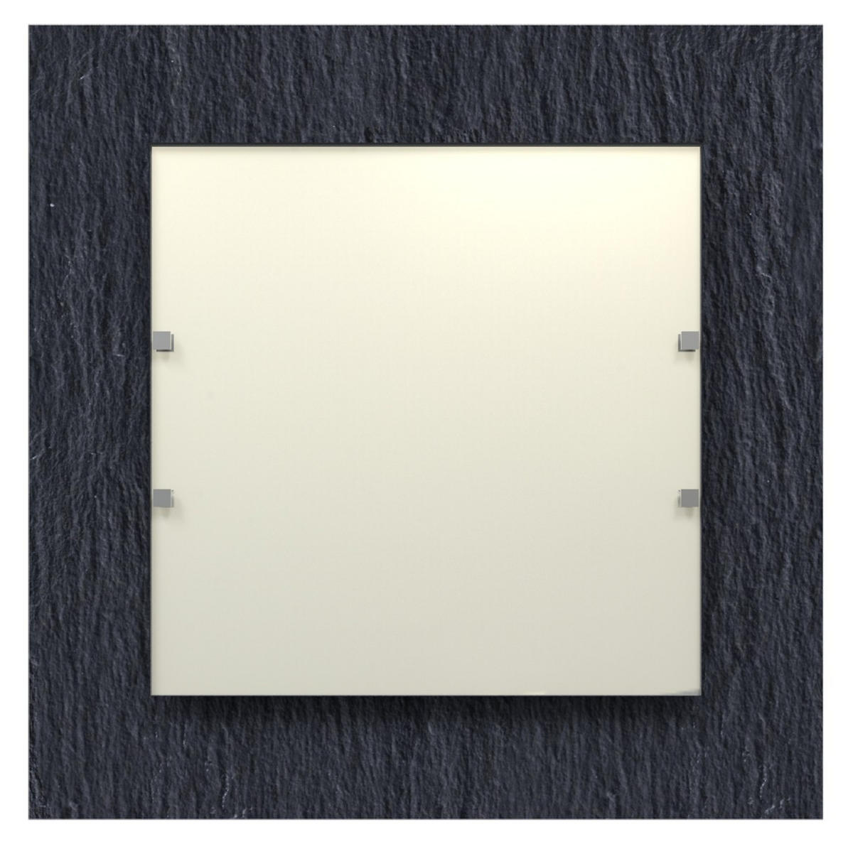 LED-DECKENLEUCHTE - Schwarz, Metall (41/41/6cm) - Lumicom