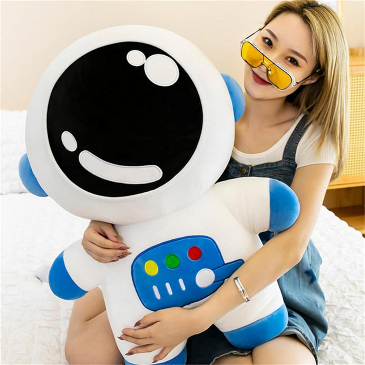 KUSCHELTIER Astronaut 25 cm Blau - Multicolor, Textil (20/15cm)