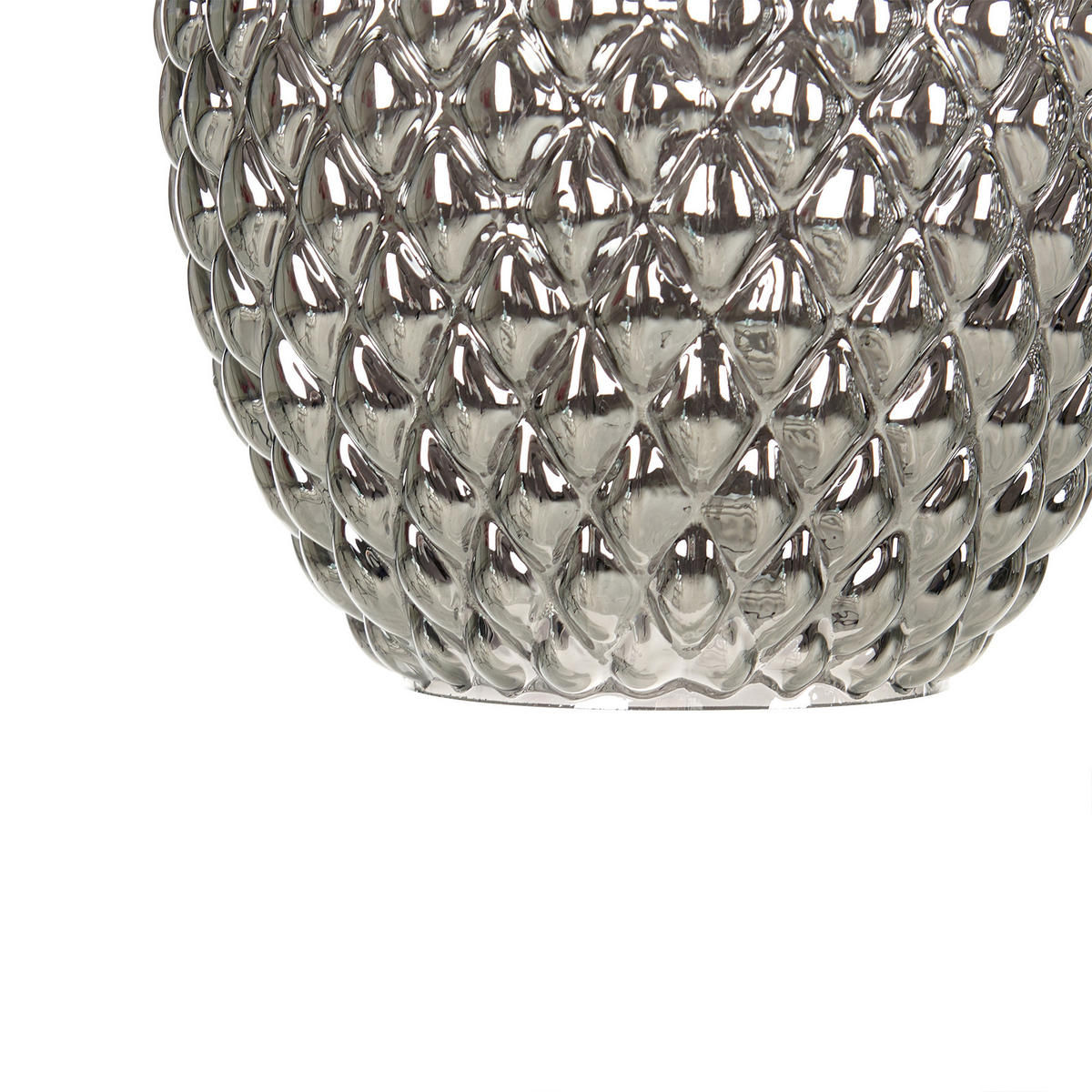 STEHLAMPE Sherry 25/25/161 cm - Schwarz, Glas (25/25/161cm) - Beliani