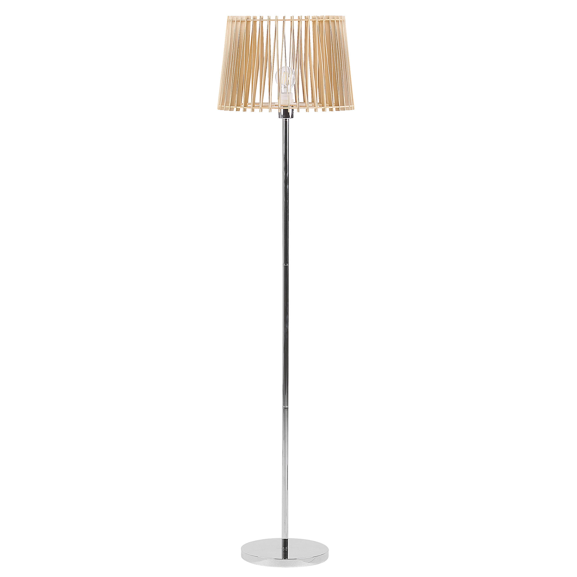 STEHLAMPE Forge 38/38/153 cm - Hellbraun, Metall (38/38/153cm) - Beliani