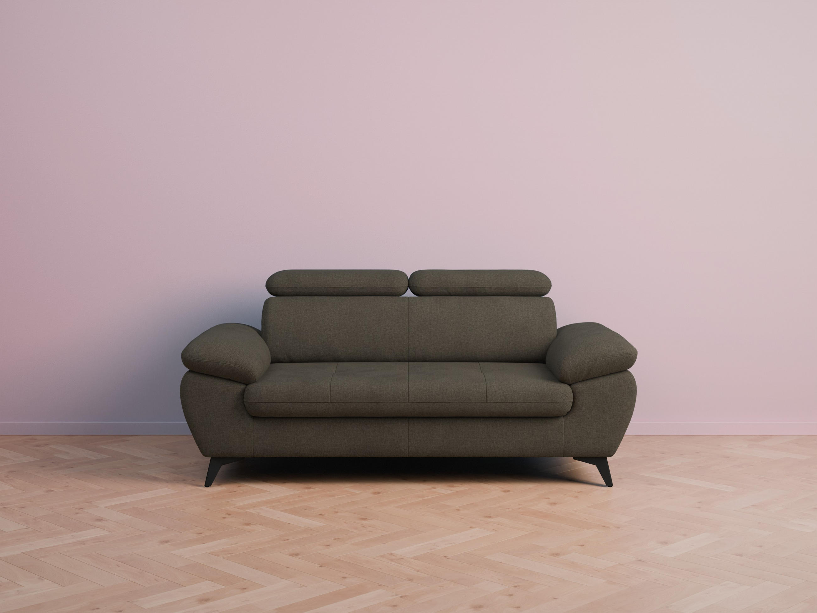 foamnova 2,5-Sitzer Dunkelbraun 194x84x100 cm