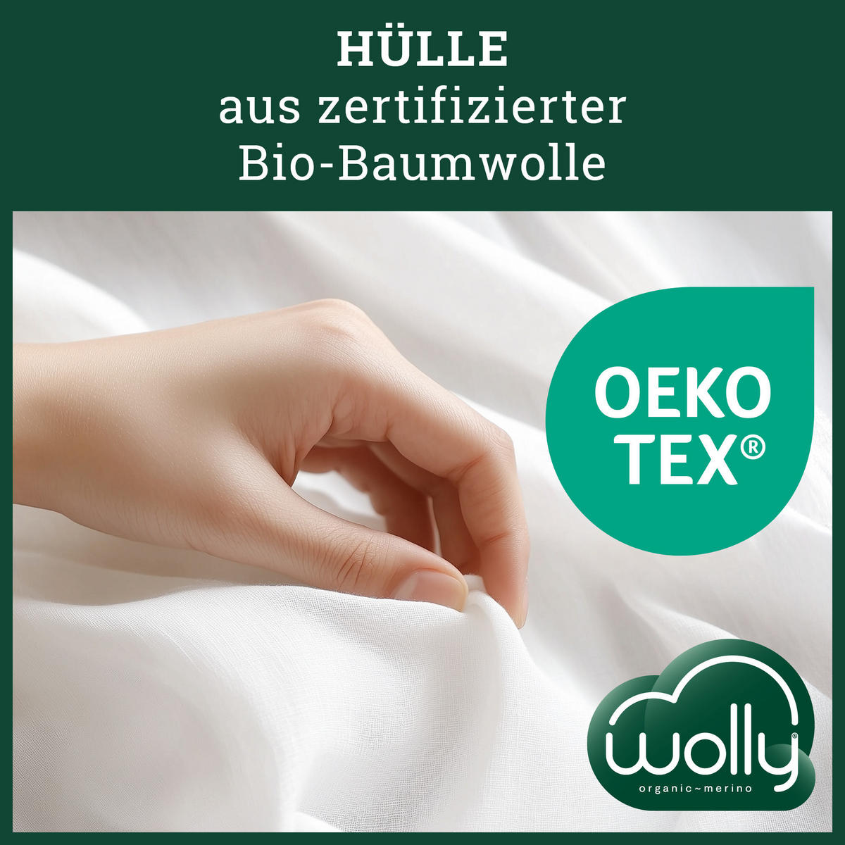 WINTERBETTDECKE MERINOWOLLE Schurwolle warm - Weiß, Naturmaterialien/Textil (240/220cm) - wolly