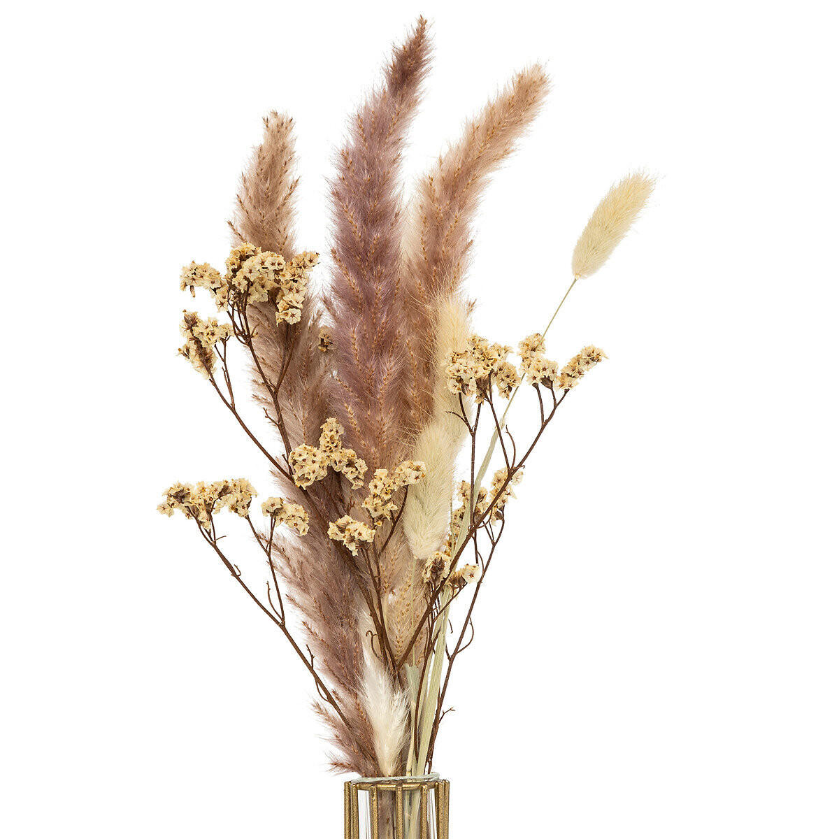 VASE Gestell mit getrockneten Pflanzen 40 cm - Goldfarben, Metall (40cm) - Atmosphera Createur d´interieur