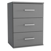 NACHTTISCH NOCTA 48/65,5/35 cm Graphitfarben - Graphitfarben, Holzwerkstoff (48/65.5/35cm) - MASSENO