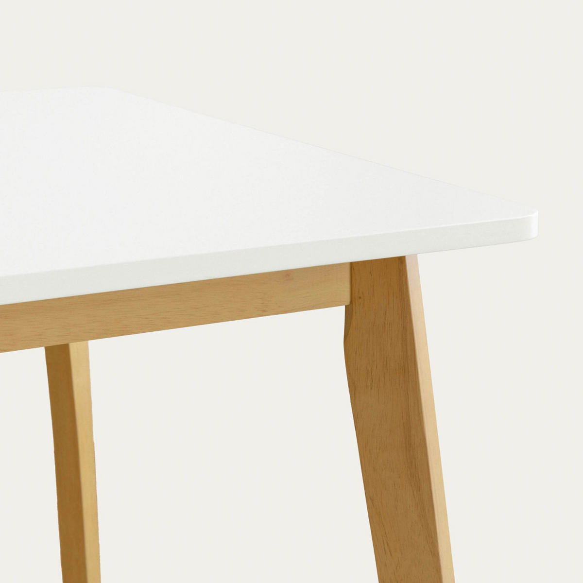 ESSTISCH Basic Natur - Weiß 75 x 120 - Braun, Holzwerkstoff (120/75/75cm) - Kenay Home