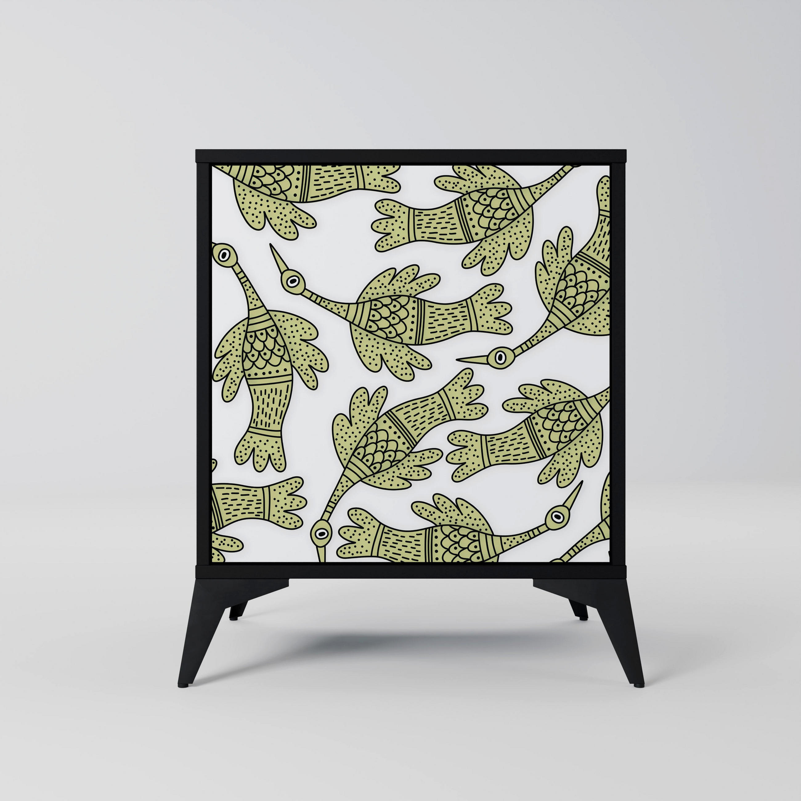 SpaceRebels Sideboard Schwarz 57.5x70.5x42 cm